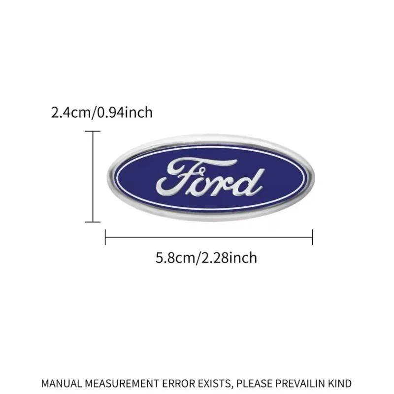 Car Sticker 2026 Ford Car Steering Wheel Emblem Decals Badge For Ford Focus 2 Mk3 F150 Mondeo Max Fusion Ranger Escort Explorer