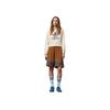 Adidas Originals Adicolor 70s Retro Series Cropped Hoodie With Brand Logo Print Women Tops Miracle-White IK7865