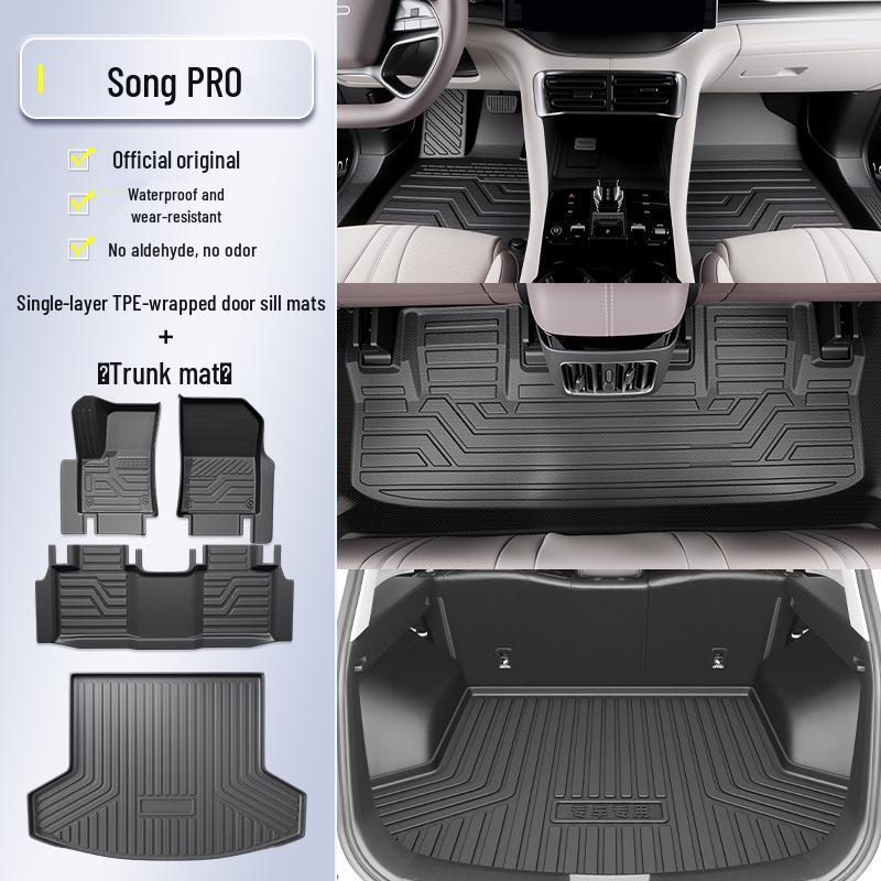"2025 BYD Song PRO DMi Second Gen TPE Floor Mats - Full Coverage PRO Accessories”