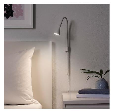 IKEA NAVLINGE LED Wall/Clip-on Spotlight, White (504.083.08)