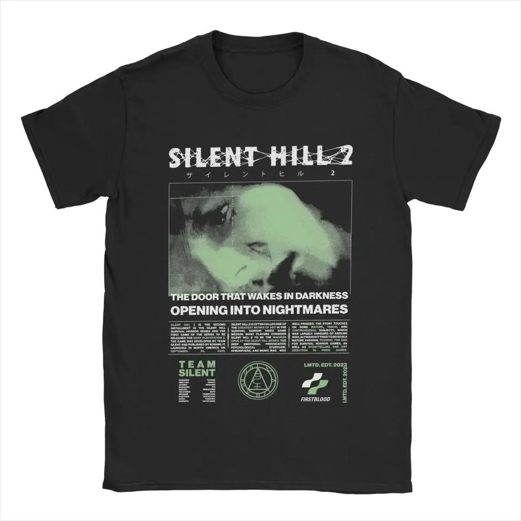 2026 Unisex Silent Hill 2 T Shirts Cotton Clothing Casual Short Sleeve Round Neck Tee Shirt Adult T-Shirts Hip Hop Streetwear Oversized Tshirt