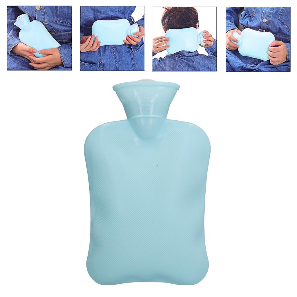 Hot Water Bottle PVC Portable Thickened Water Injection Warm Water Bag for Dormitory Bedroom Warm Feet Cold