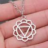 Celtic Symbols Hexagrams Mystical Amulet Pendant Antique Bronze Metal Daughter Collar Necklace Handmade
