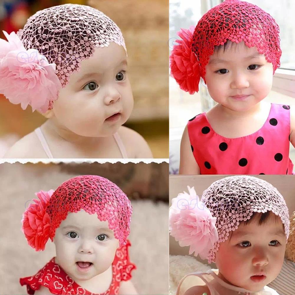 Neugeborenes Baby Kind Mädchen Elastisches Blumen-Stirnband Haarreif Haar-Accessoires