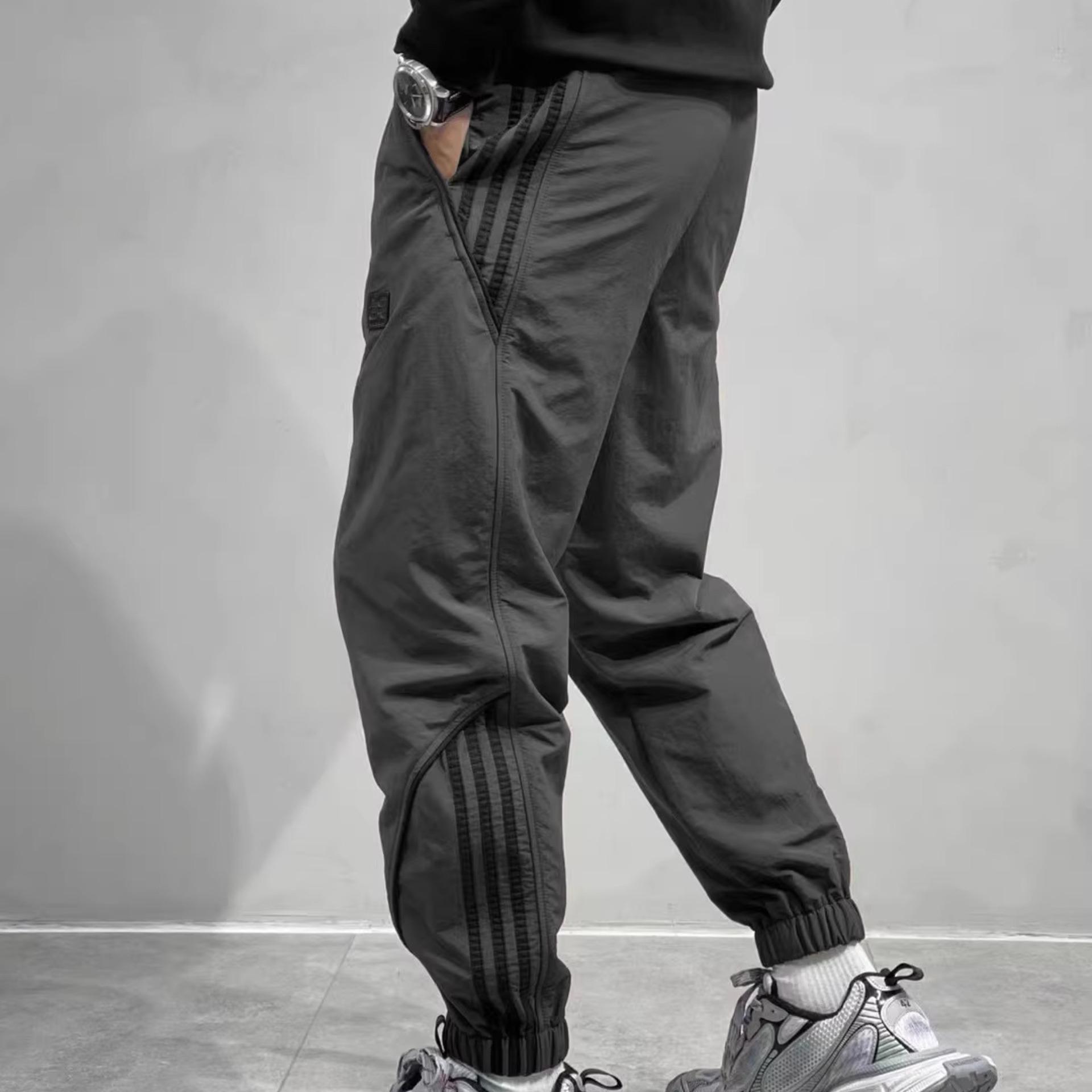 

Men s Outdoor Waterproof Cargo Pants - Spring/Fall Casual Loose Fit M серый