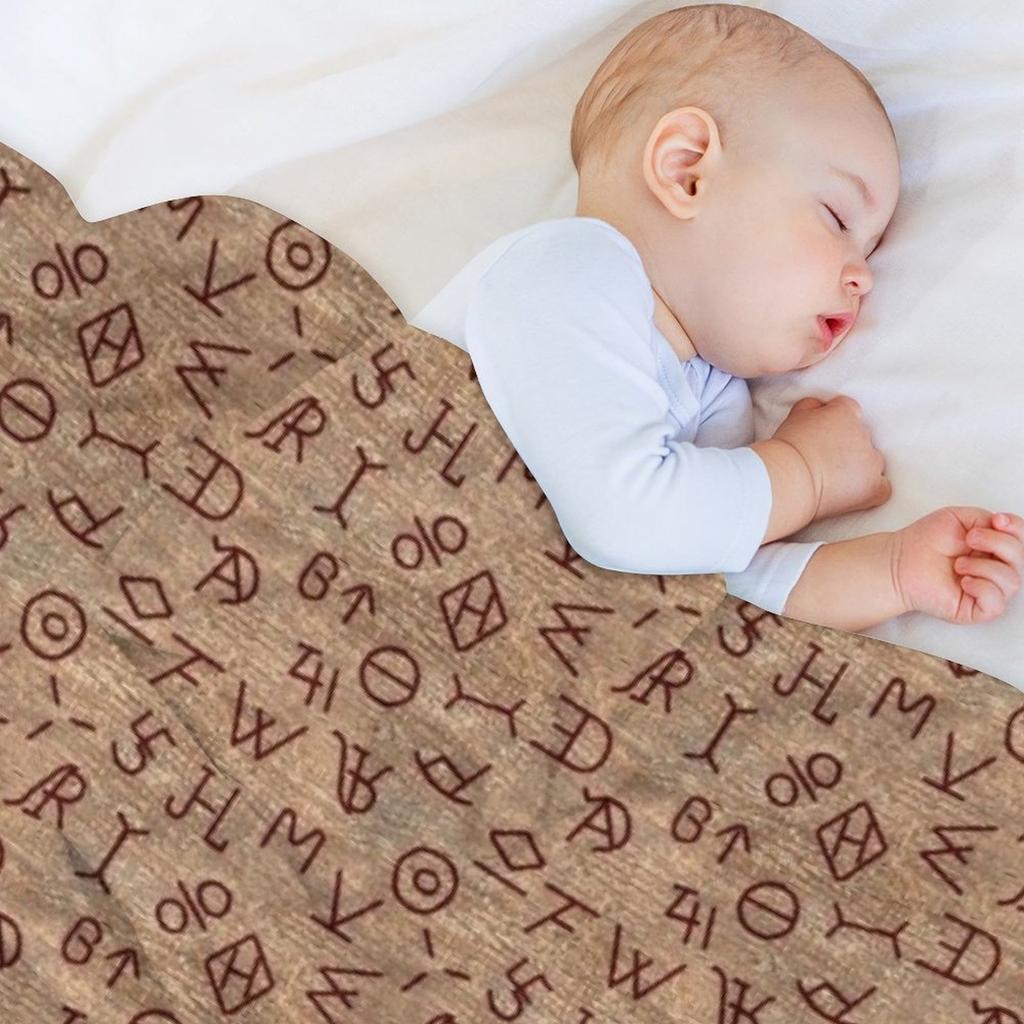 Cattle Brands Throw Blanket Multi-Purpose Luxury Custom Nap Blankets