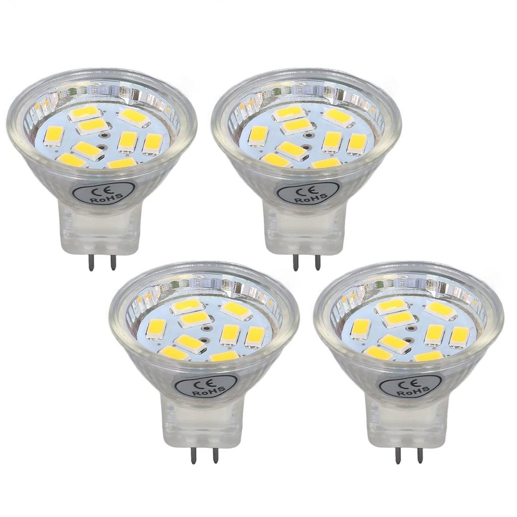 MR11 LED Bulb 3W 300lm MR11 Bulb 4-Pack for Spotlight Landscape Lamps, Stable Operation, Rigorously Tested, Suitable for Various Lamp Types (Warm