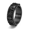 Rotatable Spider Titanium Steel Men's Retro Hip Hop Index Finger Ring