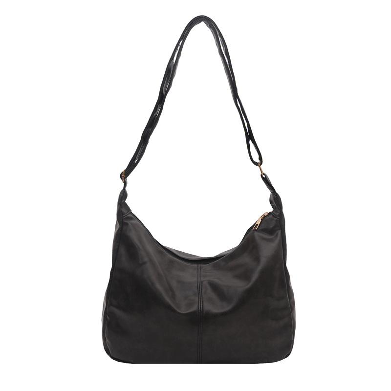 

Ретро Повседневная Сумка Под Мышку: Универсальная кроссбоди большой вместимости для поездок на работу и работы для женщин чёрный