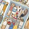 30Pcs Cartoon Kawaii Cat Bookmark Reading Books Diy Library Office Books Page Markings Cute Animals Bookmarks Students Gifts
