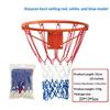 Kraftig Basketballnet Holdbart Flettet Nylon Flere Farver Til Banbrug