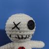 Neue Voodoo-Puppen Dekorieren Gruselige Wollgestrickte Puppe Halloween Geist Verfluchte Puppe Cosplay Party Hängedekorationen Hexe Requisiten Geschenk