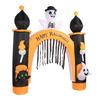 8ft Schädel Geist Aufblasbarer Bogen LED Licht Indoor Outdoor Kürbis Geist Blow Up Torbogen Dekoration für
