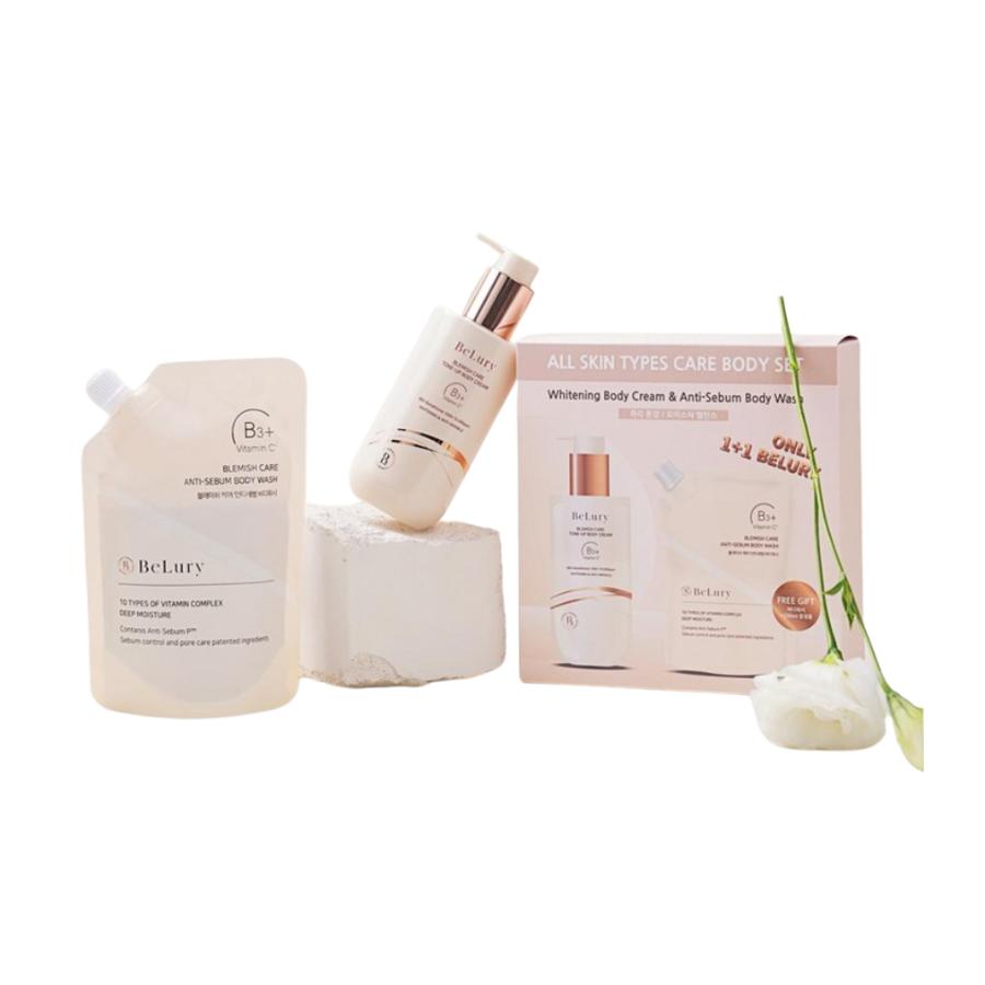 

Belury Blemish Care Tone-up Body Cream 250 мл и Anti-Sebum Body Wash 200 мл Whitening Body Gifty Set
