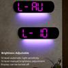 13,78 Zoll Fernbedienung Digitale Wanduhr Stimmungsbeleuchtung Timing Countdown 2 Alarme Auto Dimmer DST Plug In Verwendung LED Wecker