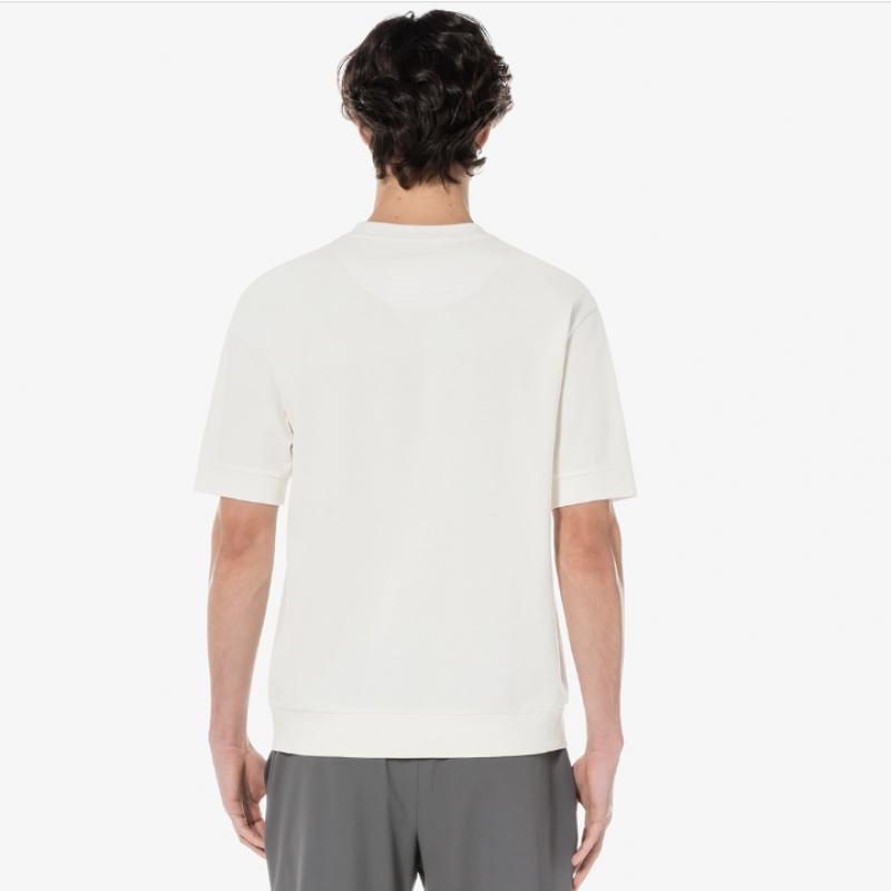 LacoSTe Men S OverfiT OTToman Solid T ShirT [cream]