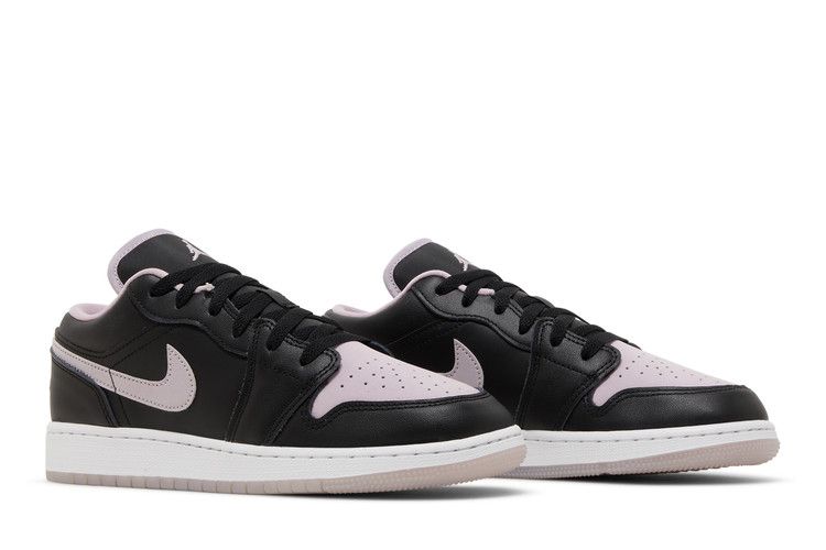 Jordan 1 Low SE Black Iced Lilac (GS) Sneakers