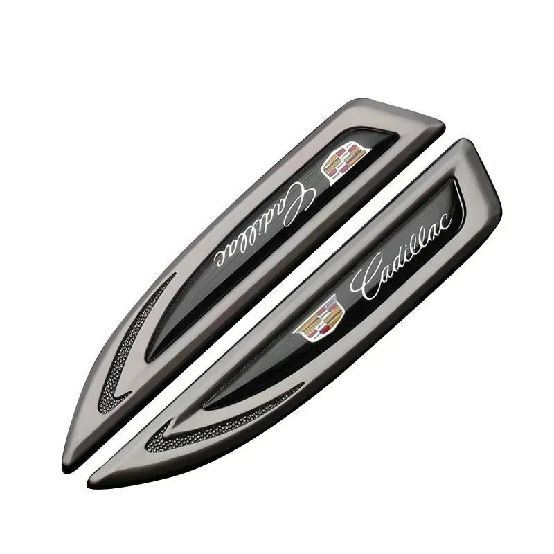 

2pcs Car Side Fender Emblem Sticker for Cadillac Escalade Deville DTS ATS BLS CT4 CT6 CTS EXT SLR SRX XLR XT4 Badge 2026 армия зеленый