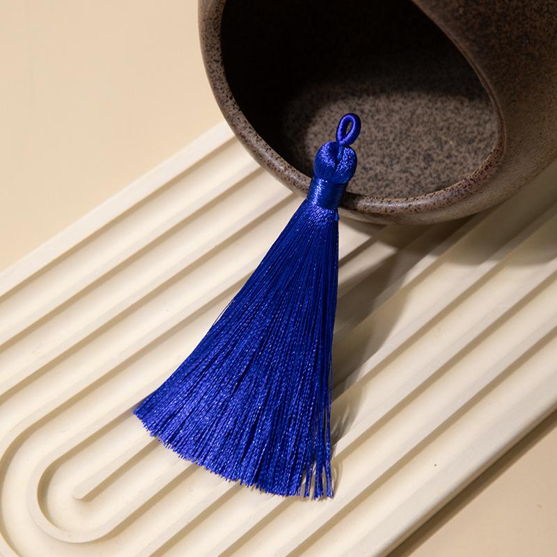 8Cm Pull Circle Fringed Ear Polyester Fringed Antique Hanging Ear Bookmark Sachet Jewelry Accessories Diy Small Pendant