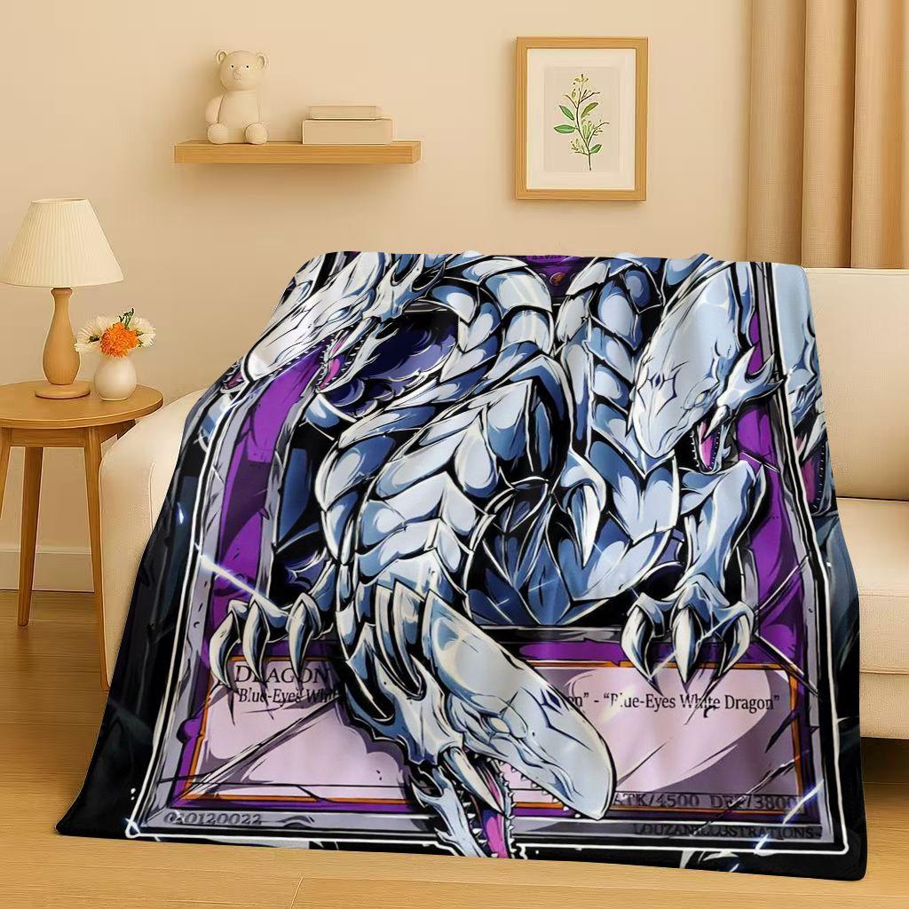 Winged Dragon of Ra Yu-Gi-Oh MONSTER CARD Cartoon Flannel Blanket,Soft Warm Plush Throw for Home Bedroom Bed Sofa Cover Office
