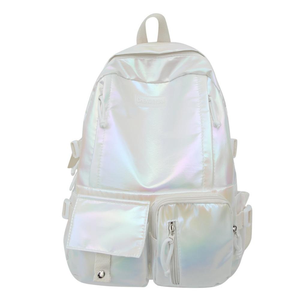 Multi-Pocket Laser  Backpack Large Capacity Shoulder Bag Creative Students School Bag  Outdoor