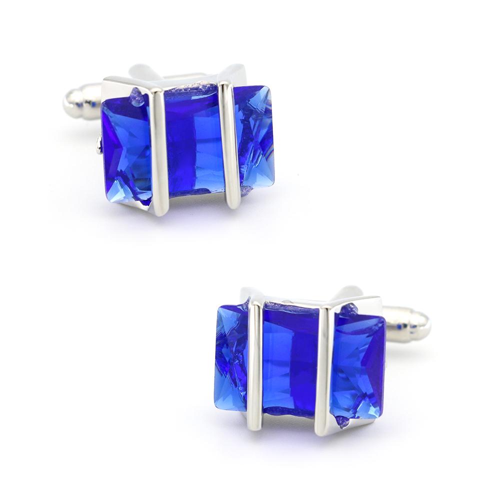 Igame Crystal Cuff Links Quality Brass Material Stone Cufflinks For Wedding Men