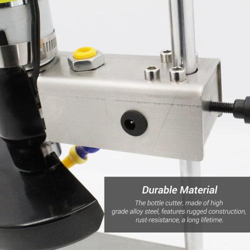 Glass Bottle Cutter Cutting Tool Cutting Machine DIY Flower Pot Round Oval Glass Bottle Craft with 7 Variable Speeds