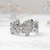 CopperZirconia Finger Ring Lady Delicate Wedding Band for Women Elegant Female Accessories