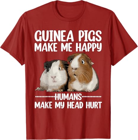 

Funny Guinea Pig Art for Women Girls Guinea Pig Lovers TShirt Y2k Art Saying Tee Novelty Gift Cotton Short Sleeve Streetwear S