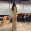 2024 Autumn Women's Lace-Up Knitwear & Slim-Fit Skirt Set