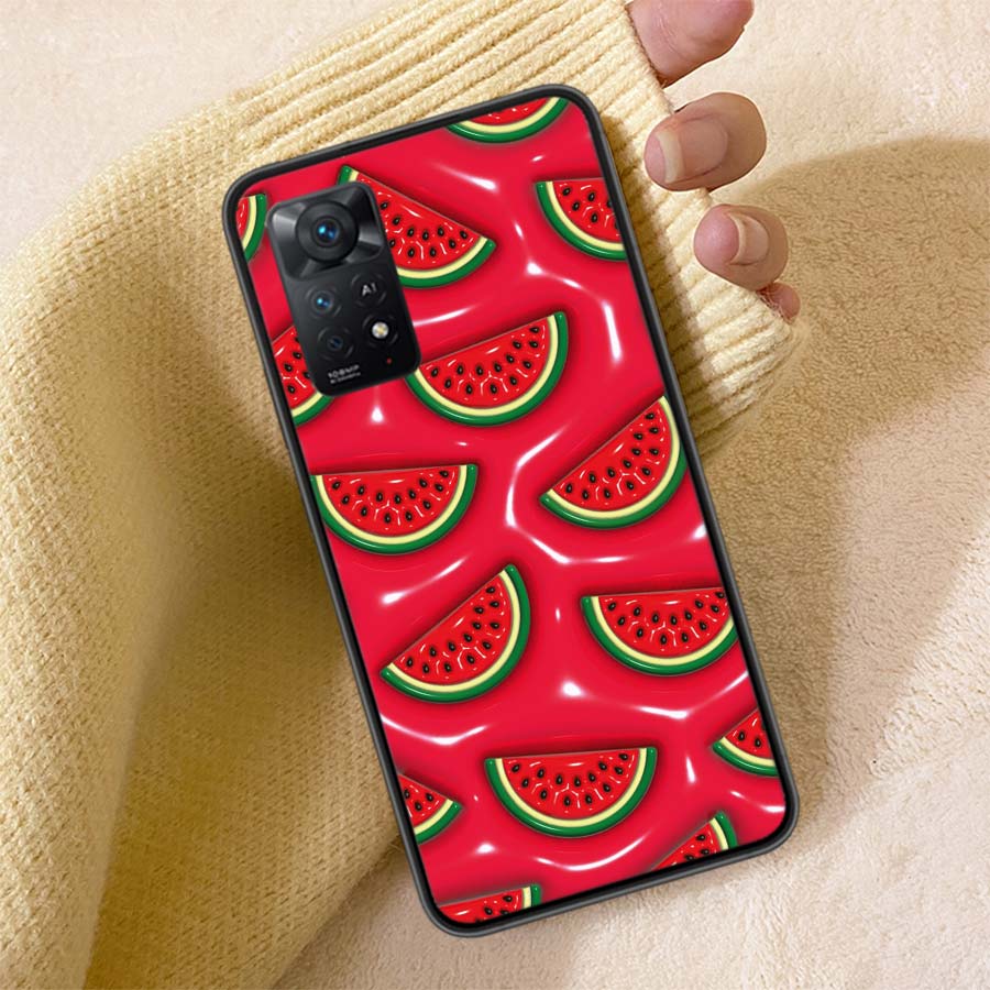 Watermelon Summer Fruit Phone Case For Redmi 13C 14C Note 14 13 Pro Plus 5G 12 12C 10A 10C 10 9A 9C 9T 9 8 8A K70 Pro Cover TPU
