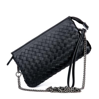 Leather Women's Bag Fashion Women's Bag Pure Hand-woven Hand Bag Woven Bag