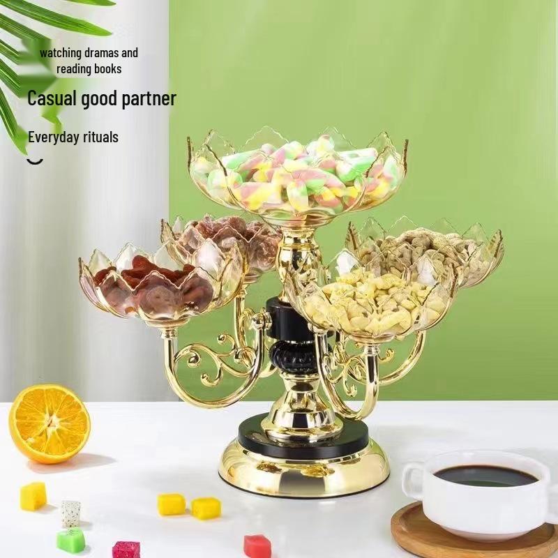 2025 Rotatable Multi-Layer European Fruit & Snack Plate