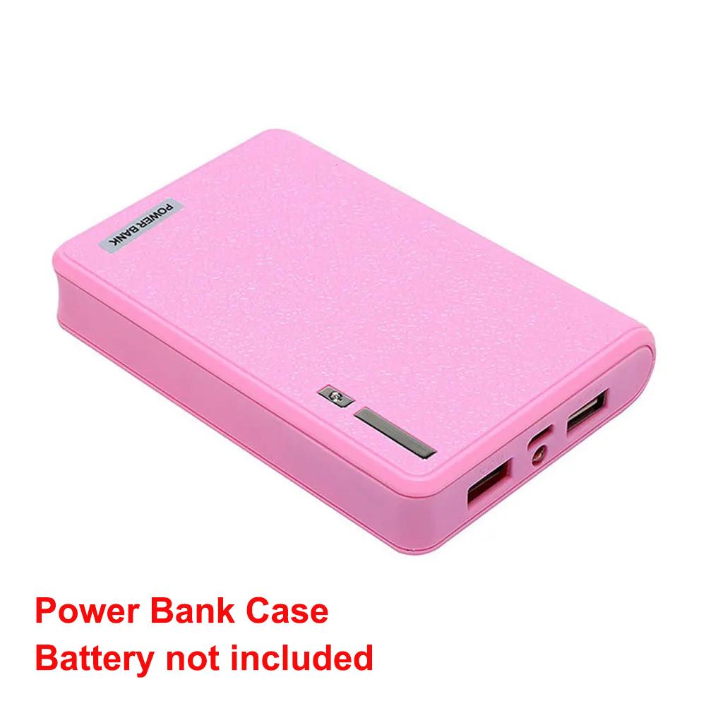 18650 Power Bank DIY Kit Storage Case Box Without Battery 4-section Solderless Mobile Power Kit with LED Power Indicators