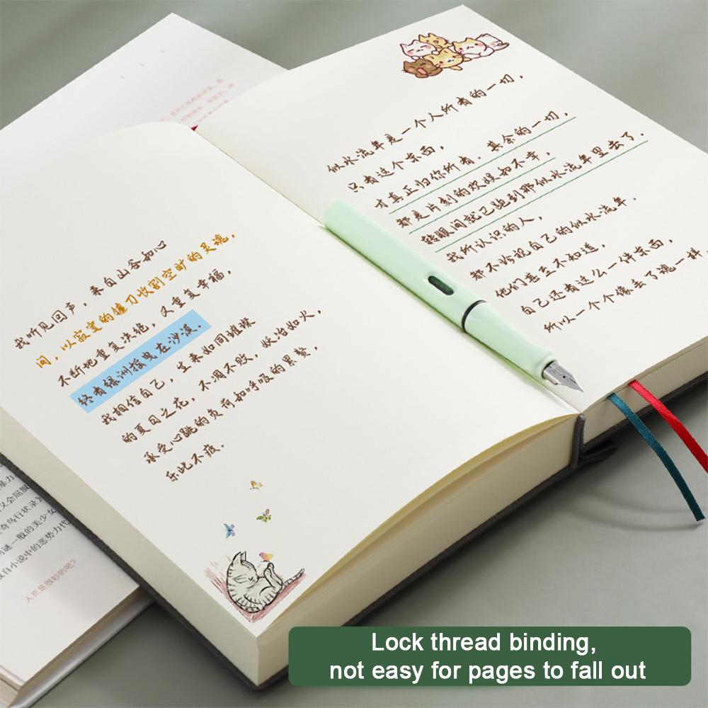 A5 Ultra-thick Notebook with Blank Inner Pages, Student Leather Notepad, Drawing Notebook, Business Meeting Minutes, Mind Map