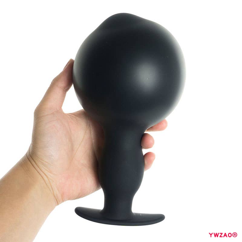 YWZAO Inflatable Anal Plug Silicone Double Ball Wearable G52