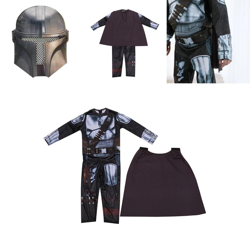 Atmungsaktives und weiches Star Wars Mandalorianer Kostüm für Cosplay und Halloween-Spaß