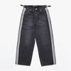 South Korea Badblood American Retro Denim Children's Sports Niche Style Washed and Worn Straight-leg Casual Pants Tide