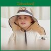 Cartoon Kids Sun Hat With Large Brim For Summer Outdoor Protection And Breathability