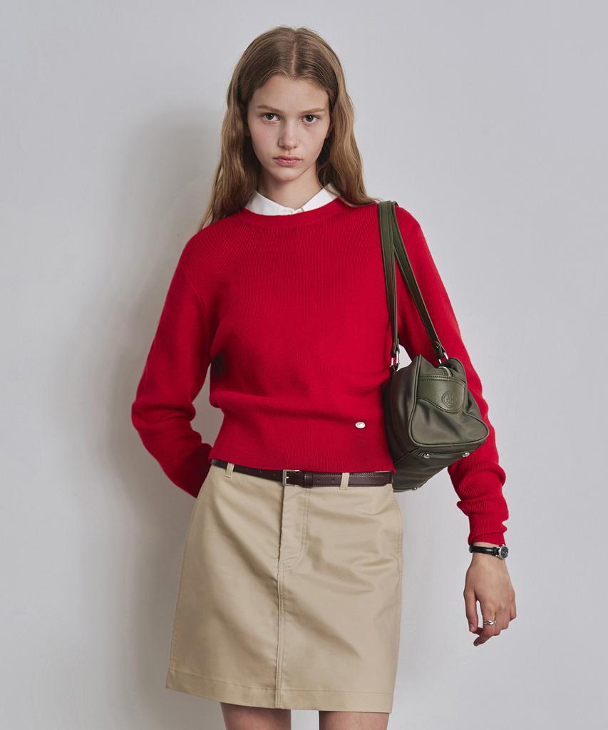 Keoseuteomeokeullagumeon Basic Round Ribbed Knit 8 Color Cowkt002