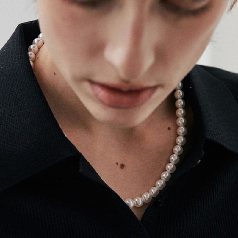 green [925 silver] Un.silver.207 / with necklace ver.06 (8mm)