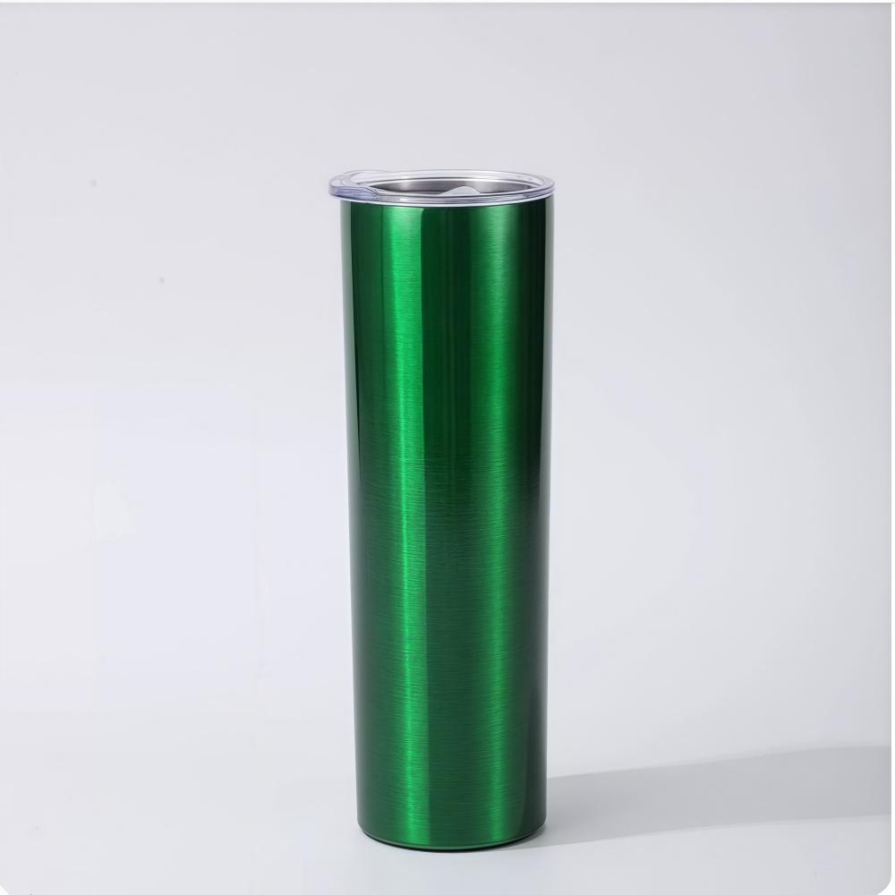 20oz Straight Thermos 304 Stainless Steel Insulated Thermal Cup Lid with Straw Wholesale OEM ODM Water Bottle Mug Accessory 20oz темно-зеленого