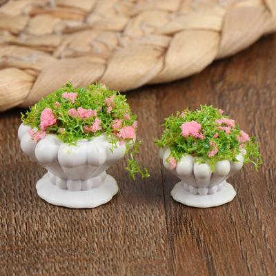 1:12 Puppenhaus Mini Möbel Zubehör Mini Grünpflanze Bonsai Blumentöpfe