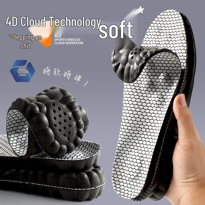Graphene Odor-Resistant Antibacterial Insole – High Elastic, Shock-Absorbing, Breathable, Sweat-Absorbing for Sports & Casual Use.