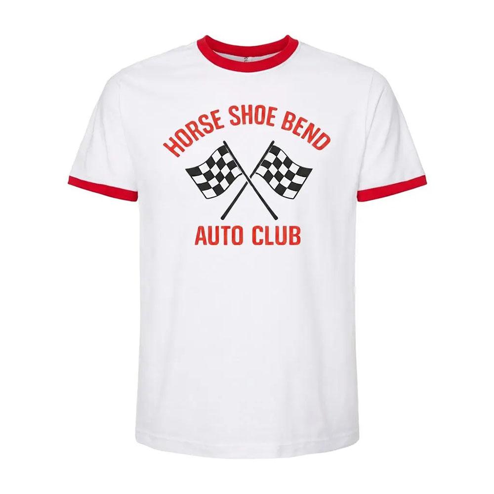 

Horse Shoe Bend Auto Club Shirt Project Hail Mary Cosplay T-shirt Red Ringer Design Graphic Tees Loose Men Women Merch Band T-shirt 3D summer Tops S белый