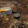 Outdoor Picnic Tripod Adjustable Garden Campfire Folding Hanging Portable Tripod