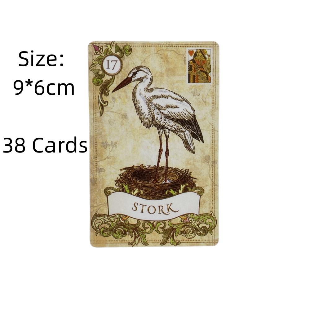 Old Style Lenormand Fortune-Telling Cards A 38 English Fate Divination Deck Borad Games