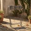 Scrollwork Plant Stand Stable Iron Heavy Duty for Courtyard