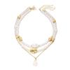 European & American Multi-layer Irregular Pearl Choker Necklace Set
