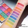 Fairy 16-Color Eyeshadow Palette: Creative Shimmer & Matte Makeup, European & American Style, Blue Dazzling Shades.